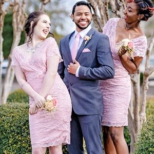 Cute chic pink jeweled dress